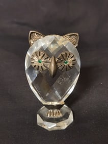 Crystal Owl Figurine