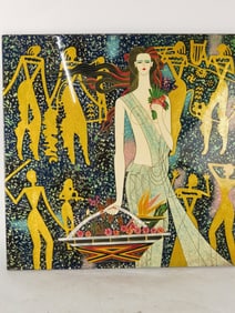 Heavy Oil Painting after Chinese Artist "Ding Shao