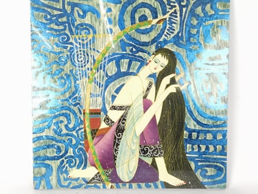 Heavy Oil Painting after Chinese Artist "Ding Shao