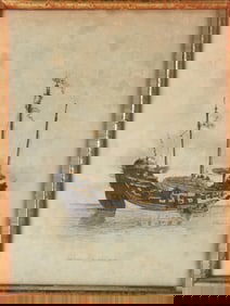 Portrait of a Trading Ship Print