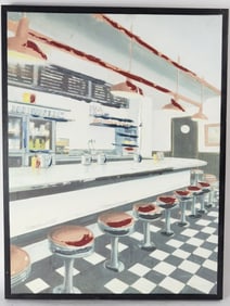 Diner Canvas Wall Art by Joseph Cates