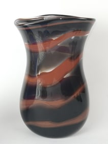 Vintage Gibonski's Swirl Art Glas Vase