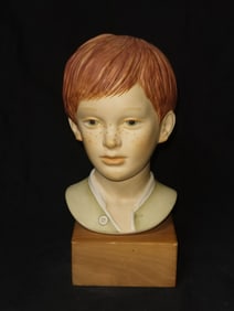 Vintage Cybis "Jeremy" Child Bisque Bust