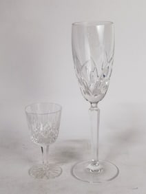 (2) Waterford Crystal Wine Classes