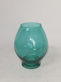 Green Clear Glass Vase