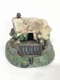 Vintage Country Cottage Metal Bank