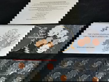 1989 US Mint Uncirculated Coin Set