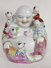 Chinese Porcelain Famille Rose Buddha