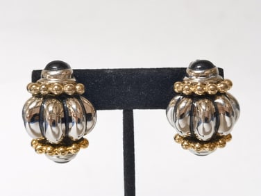 Silver Tone Costume Ear Clips