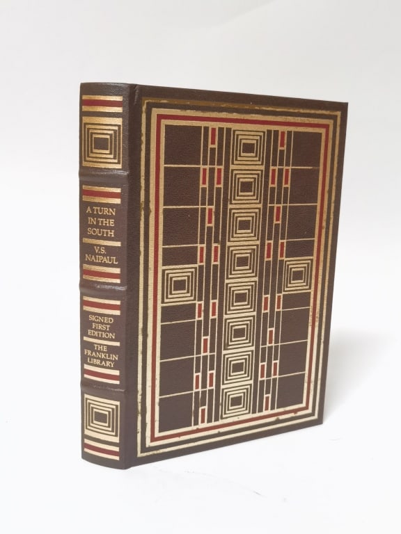 1989 Limited Signed 1st Ed. A Turn in the South by: 1989 Limited Signed 1st Ed. A Turn in the South by V.S. Naipaul, 9.75in
