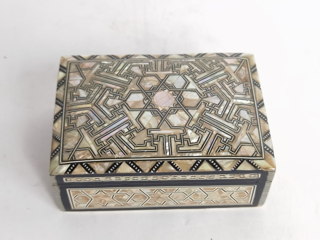 Antique Middle Eastern Mother-of-Pearl Inlay Jewel (1 of 6)