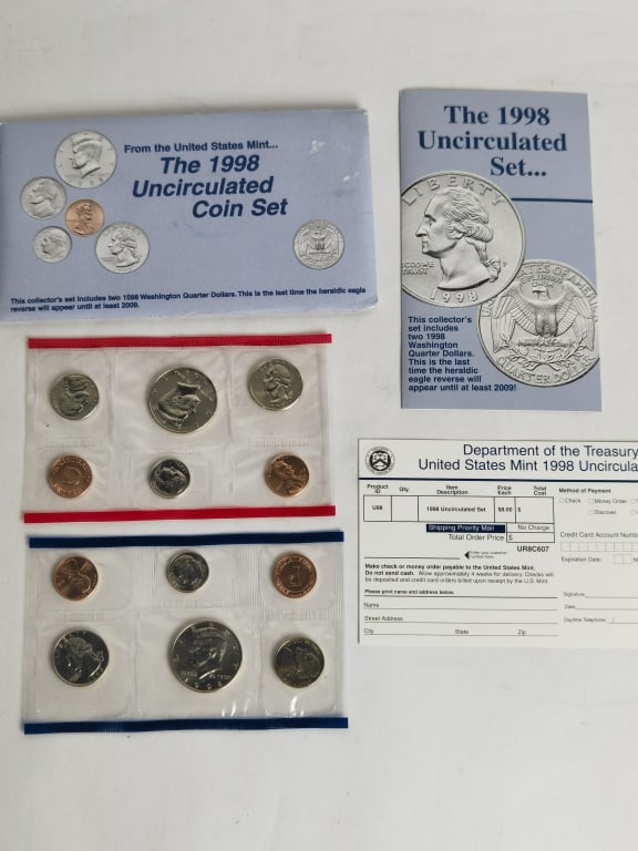 1998 US Mint Uncirculated Coin Set (1 of 3)