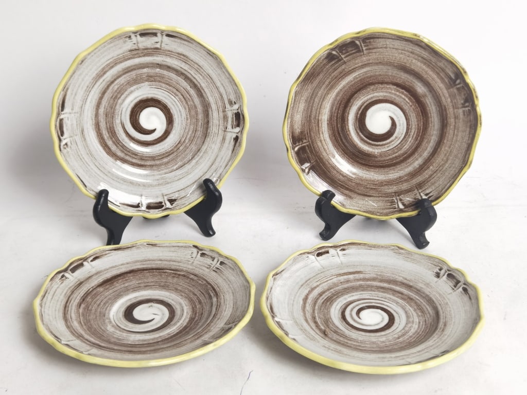 (4) Vintage Santa Anita Ware Pottery Plates (1 of 3)