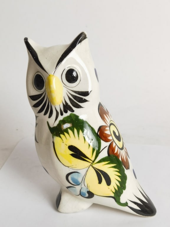 Vintage Mexico Ceramic Owl Figurine (1 of 2)