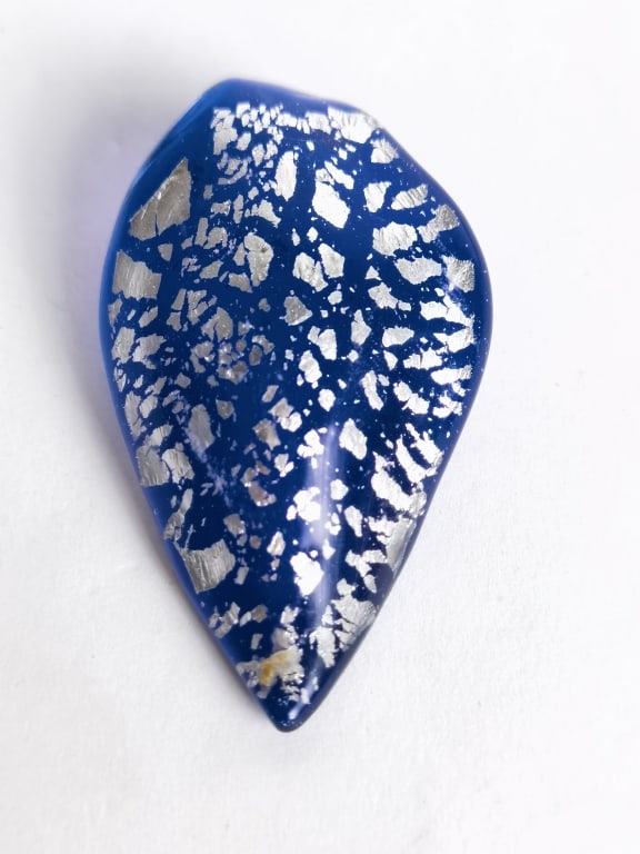 Vintage Murano Italy Cobalt Blue Glass Pendant (1 of 2)