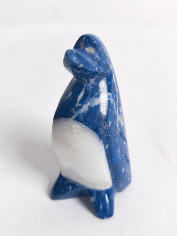 Vintage Lapis Lazuli Carved Penguin (1 of 2)