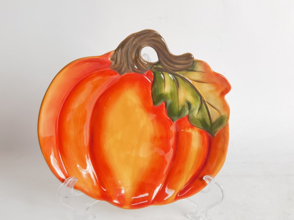 Vintage Better Homes Ceramic Pumpkin Plate (1 of 2)
