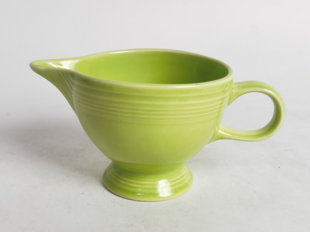 Vintage Fiesta Ware Individual Creamer: Vintage Fiesta Ware Individual Creamer, 3in by 6in