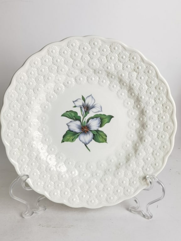 Vintage Spode England Porcelain Ontario White Tril (1 of 4)