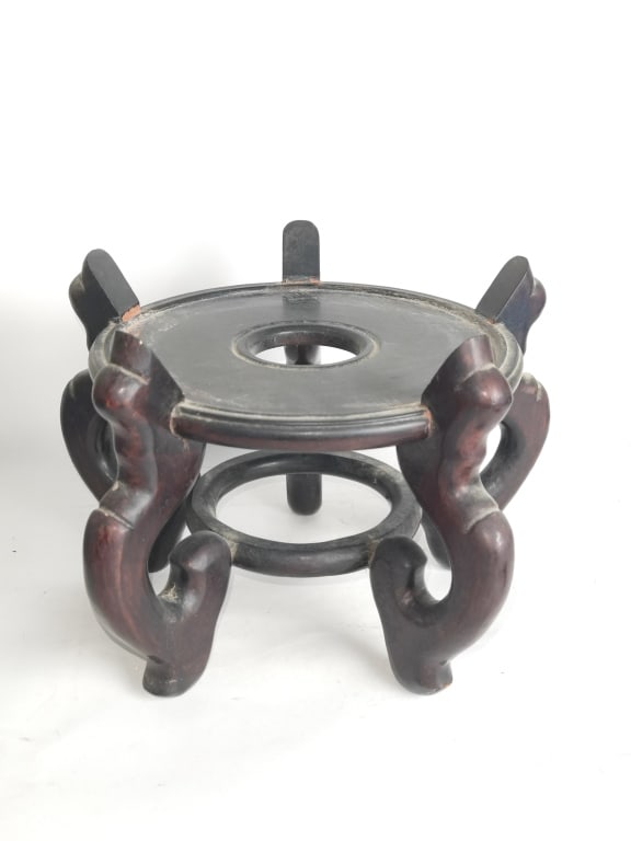 Large Chinese Wood Carved Stand (1 of 3)