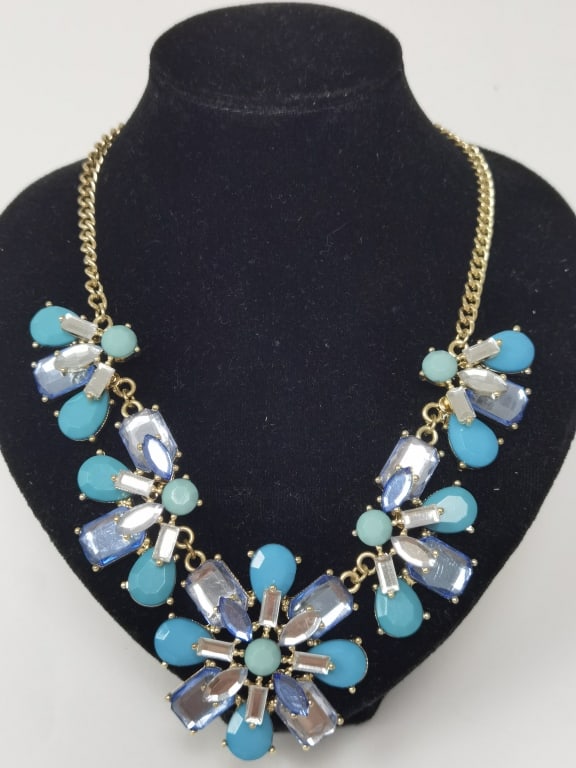 Costume Rhinestone Necklace: Costume Rhinestone Necklace, 8.5in