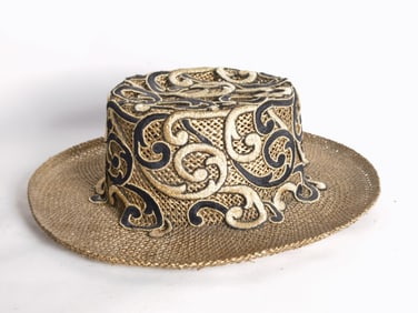 Vintage Carole Freed for Le Petit Chapeau Women's Straw Hat