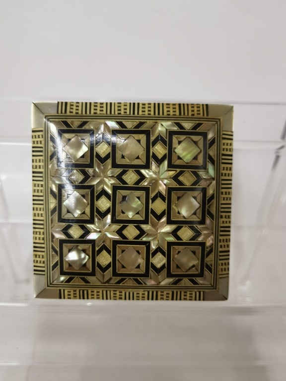 Egyptian Hand Made Marquetry Jewelry Box (1 of 4)