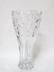 Large Lenox Clear Glass Flower Vase