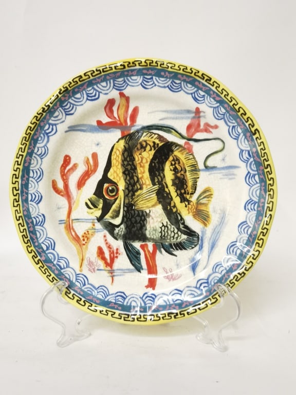 Anthropologie Nathalie Lete Angelfish Plate: Anthropologie Nathalie Lete Angelfish Plate, 10in