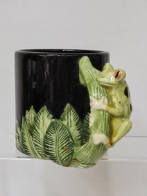 Bergschrund Porcelain Mug with Frog Handle