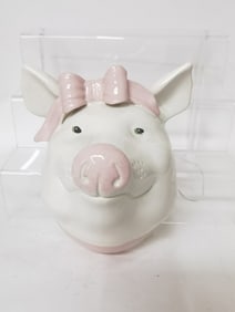 Porcelain Pig Head Wall Decor