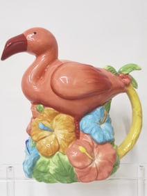 Summerliving Porcelain Flamingo Water Pitcher