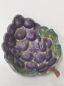 Ceramica Classica Venetian Porcelain Grape Bowl