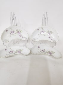 (4) Limoges Austria Wheelock Porcelain Dishes