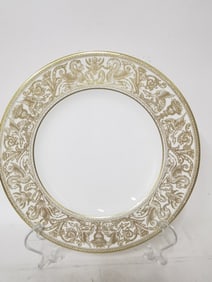 Vintage Wedgwood Gilt Porcelain Plate