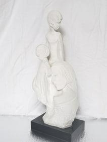 Mother and Child Sculpture by Fisher