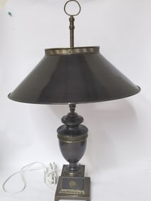 Vintage Neoclassical Brass Table Lamp