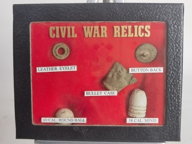 Set of Vintage Civil War Relics Decor