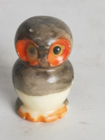 Vintage Italy Hand Carved Marble Owl