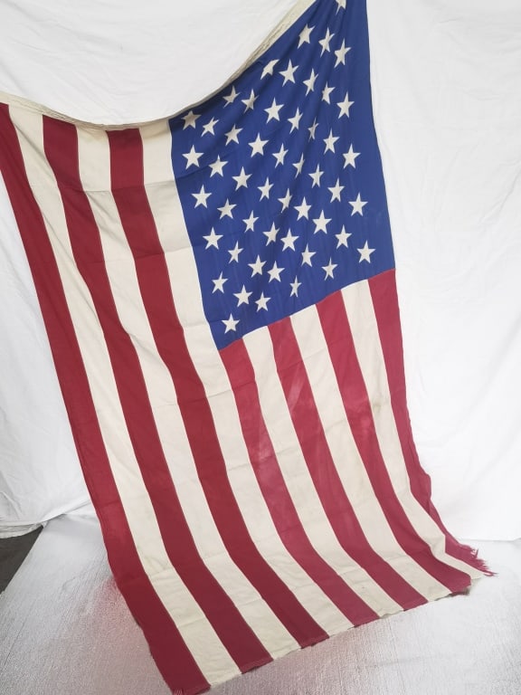 Vintage American Flag: Vintage American Flag 57in by 91in