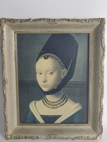 Vintage Print of "Portrait of a Young Girl"