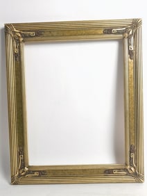 Vintage Gilt Wood Carved Rectangle Frame