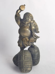 Japanese Bronze Fortune God
