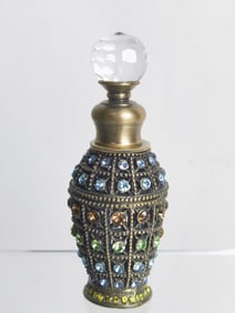 Vintage Austrian Brass Perfume Bottle