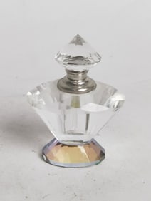 Vintage Faceted Crystal Perfume Bottle