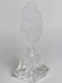 Vintage Czech Glass Perfume Bottle