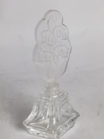 Vintage Czech Glass Perfume Bottle