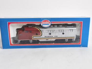 Vintage Model Power Santa Fe Train Model