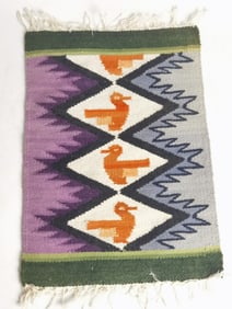 Vintage South American Birds Wall Hanging