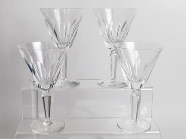 (4) Waterford Crystal Sheila Wine Glasses